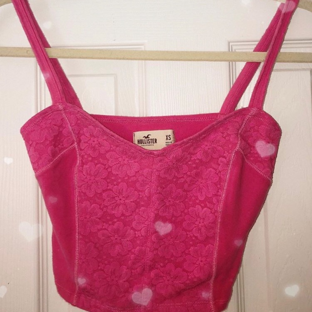Hollister Fuchsia Crop Cami